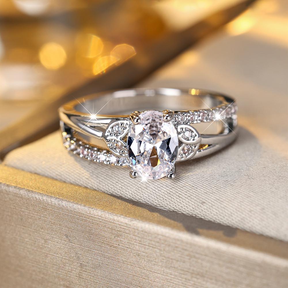 Изысканное зеленое, синее, белое овальное кольцо с камнем, серебряное обручальное кольцо, ювелирные изделия, подарки для женщин