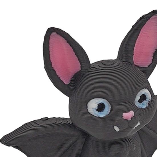 3D-печатная фигурка летучей мыши Ручная работа Готическая скульптура летучей мыши Коллекционная Украшение в виде летучей мыши, висящей вниз головой, для дома, офиса, книжной полки, стола