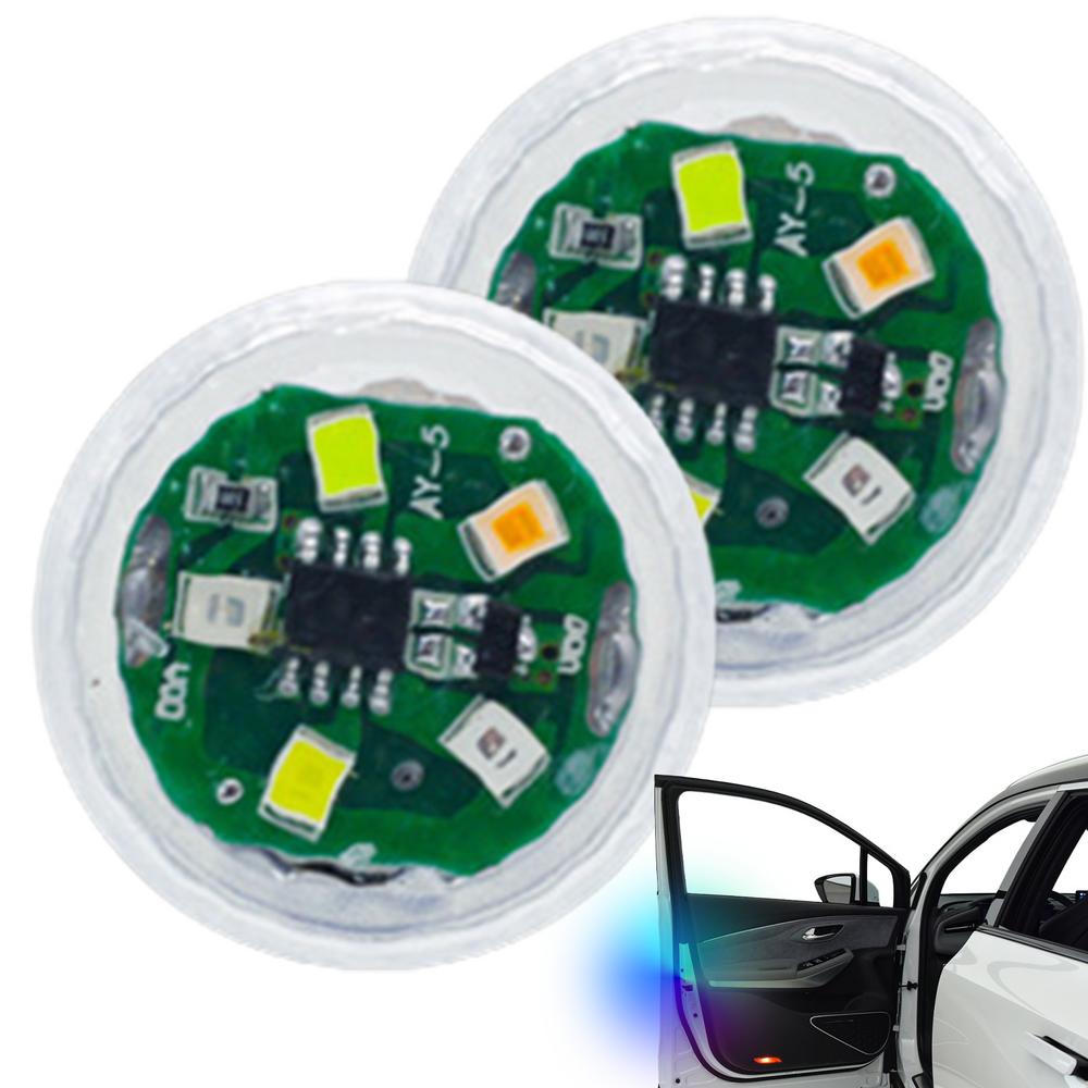 Автомобильные дверные предупреждающие огни, автомобильная дверная полоса, 5 шт., беспроводной автоматический сигнальный фонарь для кузова, водонепроницаемый, защита от столкновений сзади для автомобиля