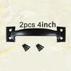 2Pcs Door handle Barn Gate Garages Iron Household Attachment Replacement