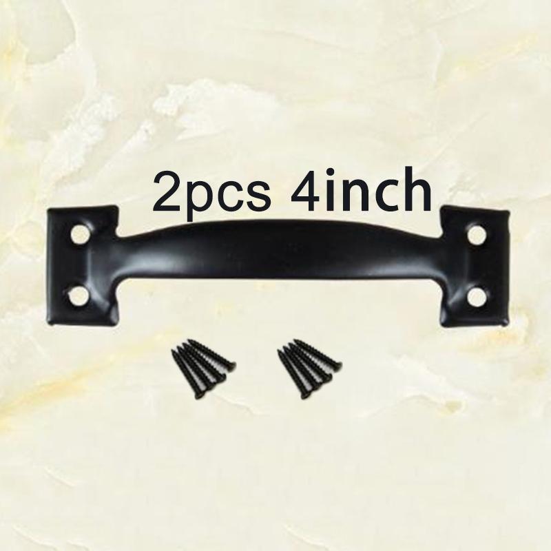 2Pcs Door handle Barn Gate Garages Iron Household Attachment Replacement