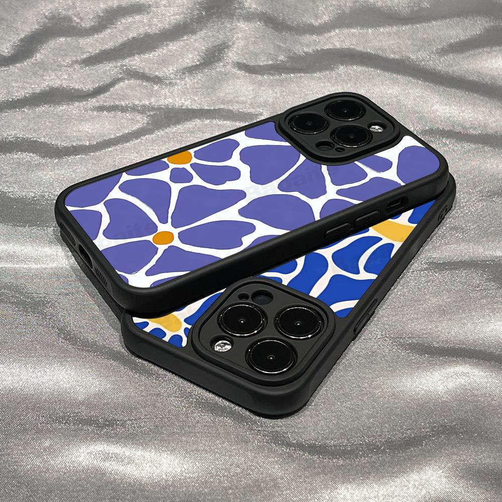 Абстрактный чехол для телефона «Цветочный рынок» для iPhone 17 16 15 14 13 12 11 Air Plus Pro Max Мягкая задняя крышка