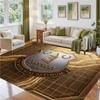 Everton Football Design Crystal Velvet Rug Soft Decorative Mat for Bedroom Entrance