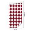 Harlequin Diamonds Wallpaper, Red and White, Red Background, 50x1000