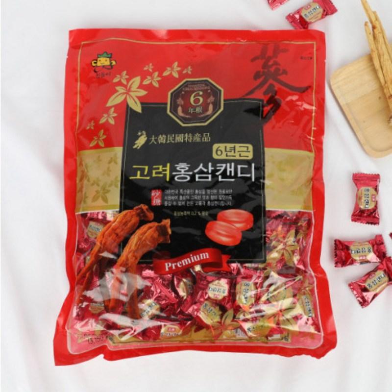 6-year-old Korean Red Ginseng Candy, 800g, 10 Pieces