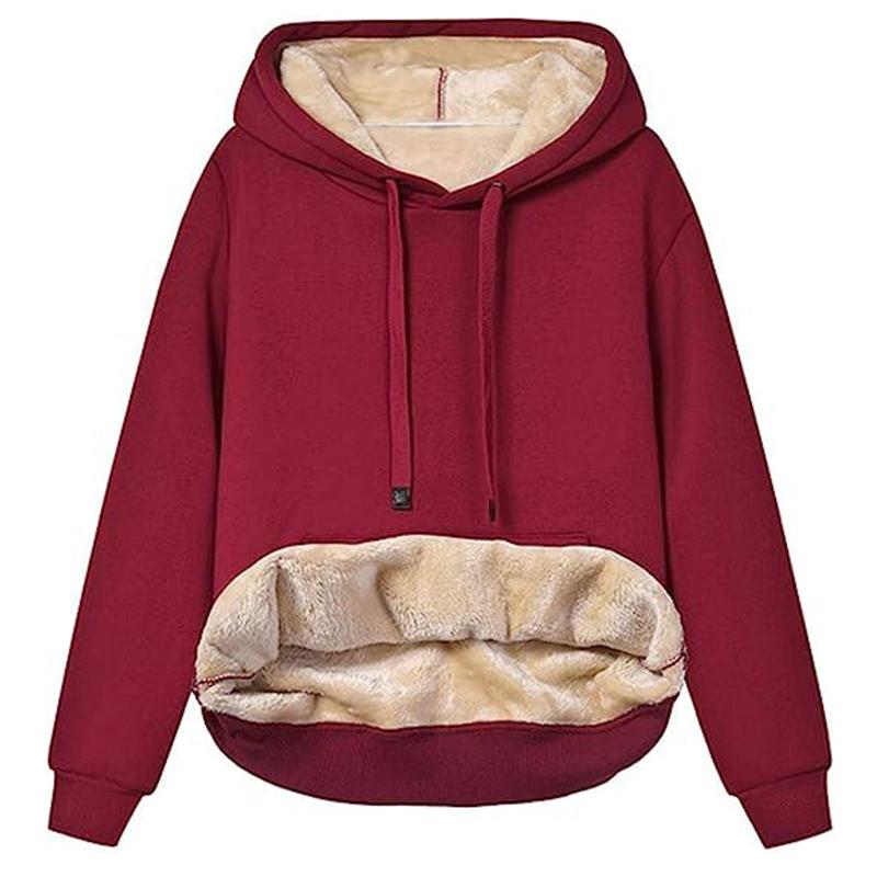 Осень и зима, новый женский плюшевый утепленный свитер с капюшоном, спортивная куртка-свитер