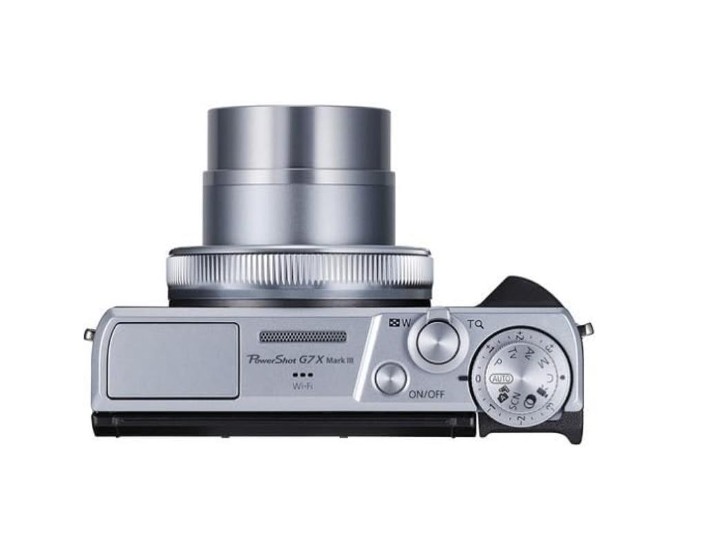 Компактная цифровая камера Canon PowerShot G7 X Mark III с оптическим зумом (Серебряный) 1,0-дюймовый сенсор, объектив F1.8, 4,2x