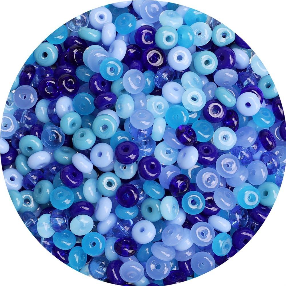105Pcs Mixed Color DIY Jewelry Beads Multi-clolor Crystal Beads Flat Round Beads Mobile Phone Chain