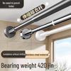 Нескользящая телескопическая штанга для штор из нержавеющей стали для сушки и душевых занавесок