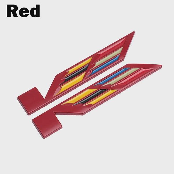 1 пара 3d металлических V-образных логотипов, эмблема на автомобильное крыло, наклейки для CTS ATS CTS-V ATS-V STS CT5 CT4 CT6 XT5 XT6 V, аксессуары