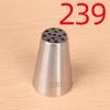 239# Cupcake Stainless Steel Sphere Ball Shape Icing Piping Nozzles Pastry Cream Tips Flower Torch Pastry Tube Decoration Tools