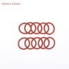 10PCS Silicone O RING For Coffee 43.6*35*4.3 Mm O-Ring VMQ Gasket Seal Thickness 4.3mm ORing Red Rubber