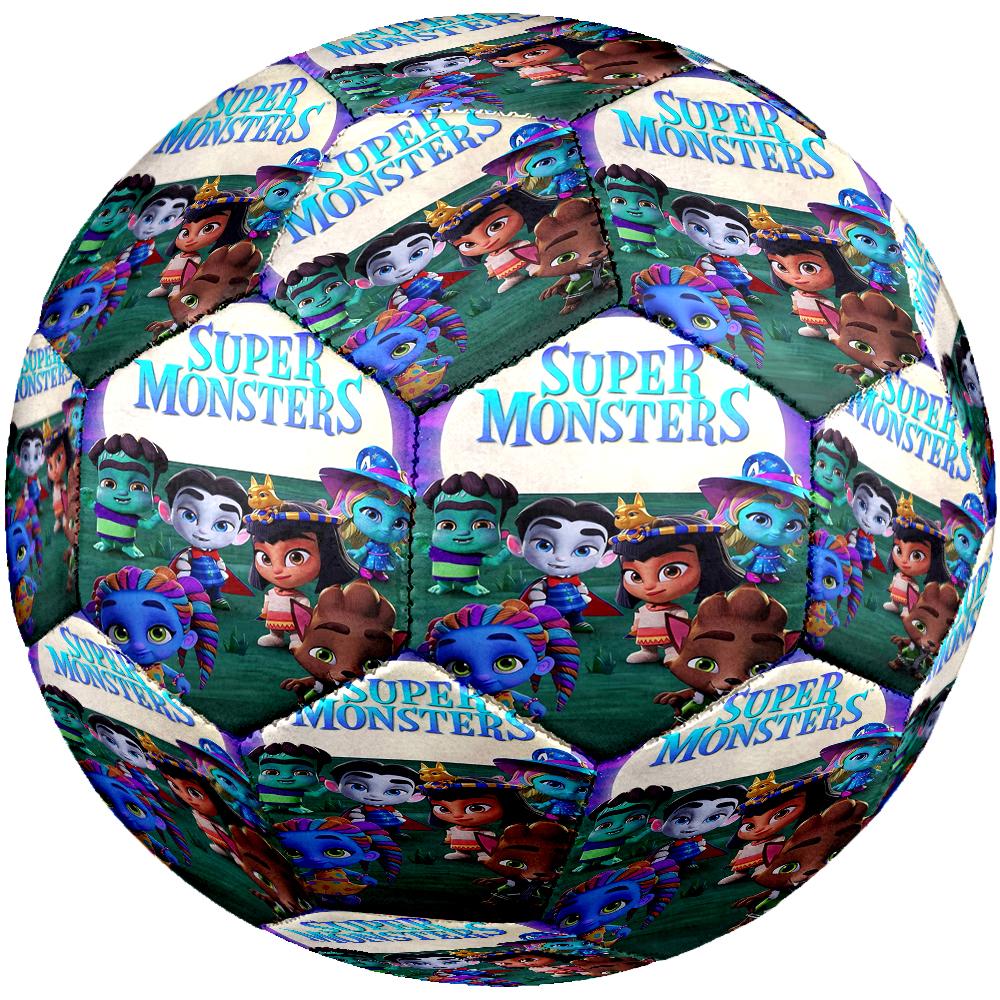 Super Monsters Theme Size 5 Soccer Ball, Suitable for Both Indoor and Outdoor Matches, a Gift Suitable for Everyone.