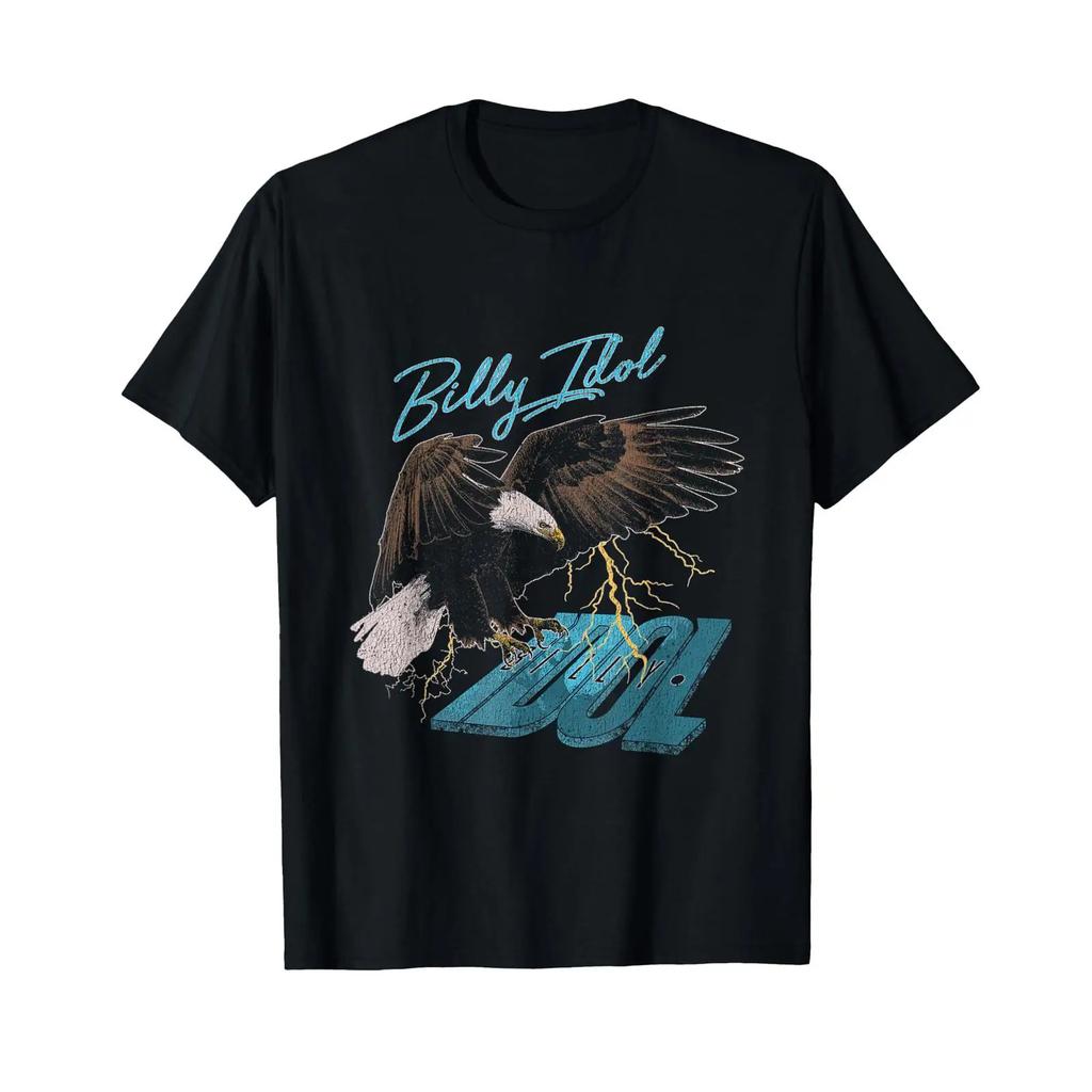 Billy Idol Biker Eagle T Shirt vintage Washed Comfortable fashion Breathable Top For Everyday Wear designer clothes Unisex Soft