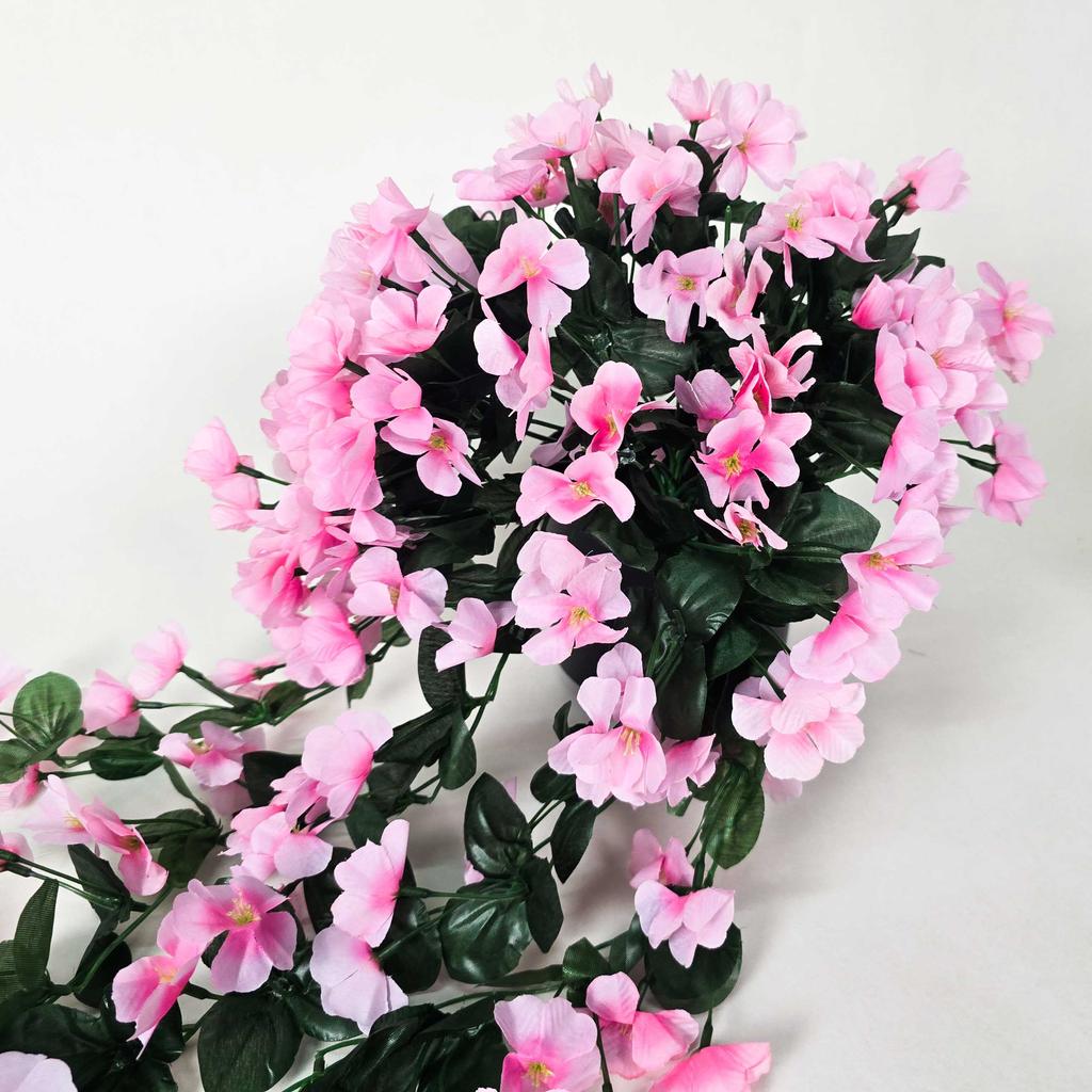 Bougainvillea Artificial Azalea Hanging Plant in Pot Flower 70 Pink