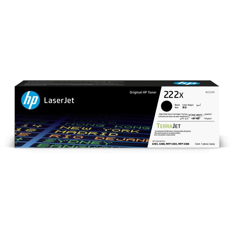 HP W2220-3X Large Capacity 4-Color Toner Cartridge Set