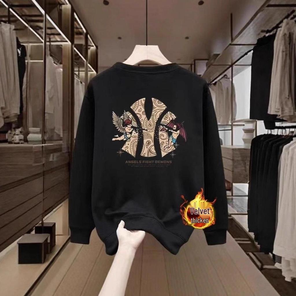 Мужская хлопковая толстовка с длинным рукавом, не скатывающаяся, утяжеленная - Осенний тренд, свободный и универсальный повседневный топ