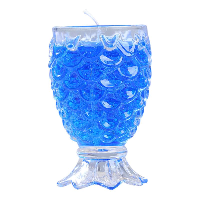 Creative Simple Color Crystal Candle Holder Ornaments DIY Glass Drinkware for Holiday Gifts