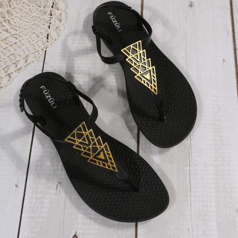 Женские сандалии Летние туфли на плоской подошве Женские тапочки для отдыха на пляже Уличная обувь для девушек
