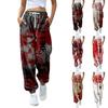 Women's Casual Fashion Halloween Printed Leisure Pants Sweatpants Trousers Drawstring Elastic Waist Drawstring Drawstring Pants