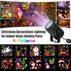 16 Pattern Christmas Projector USB LED Lighting Santa Claus Snowflake Projection Light for NewYear Party Indoor Decor Fairy Lamp