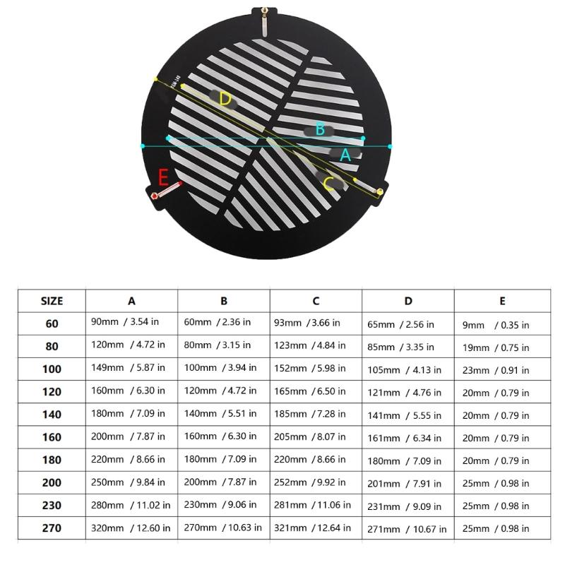 Ergonomic Bahtinov Mask Quickly Installation Fishbones Plate Aluminum Alloys Telescopes Bahtinov Focusing Mask