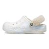 Crocs Клоги Bayou из флиса с мраморным узором EVA Женские клоги Белые 209241-94S