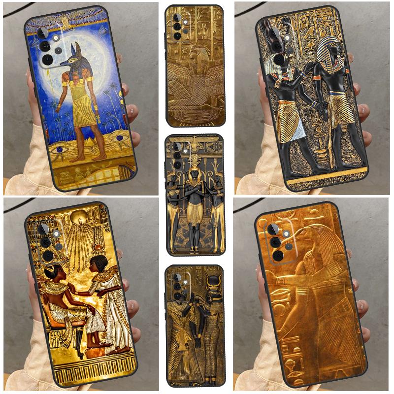 Кейс с фреской фараона Египта для Samsung Galaxy A54 A34 A14 A53 A33 A73 A13 A51 A71 A12 A22 A32 A42 A52 A50 Задняя крышка