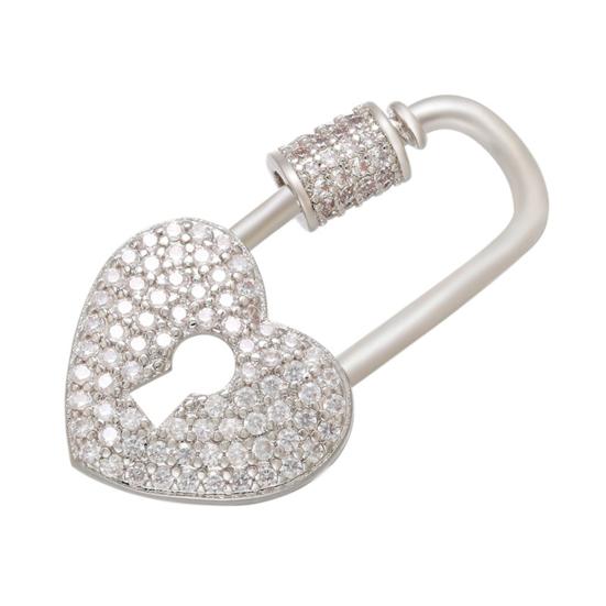 Decorative Buckle Cross Turnbuckle Clasp with Clear Rhinestones Easy Screw Locking Jewelry Connector Bracelets Necklaces Keychains DIY