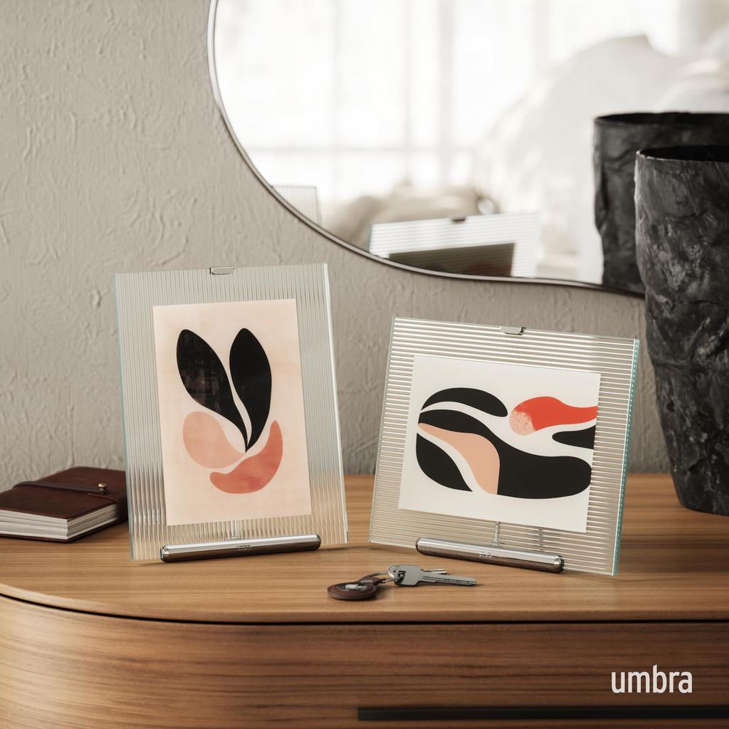 Official Umbra Flute Photo 2L Size Frame, Silver, 13x18cm,