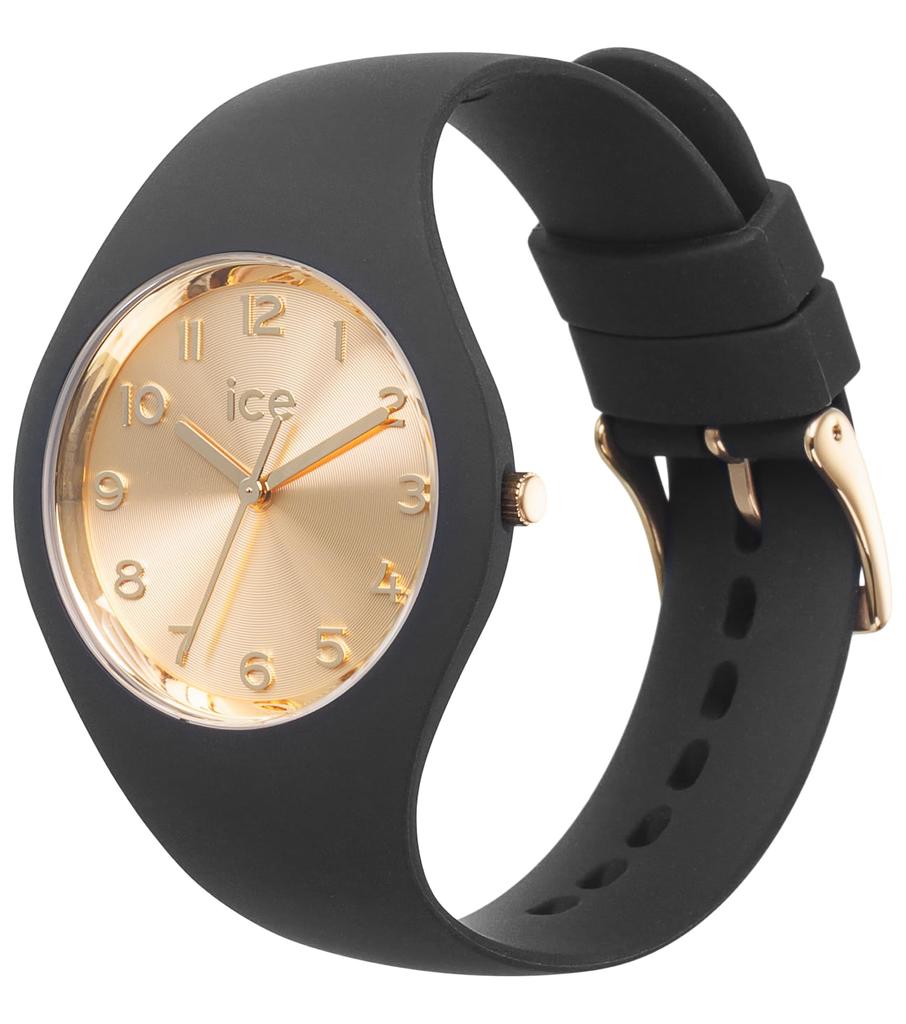 Авторизованный дистрибьютор часы Ice watch 022584 ICE glam black chic small 37mm 3 стрелки [Ice-watch] женские ЧЕРНО-БЕЛЫЕ