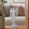 Реплика ангела, напечатанная на 3D-принтере, Классическая скульптура в стиле Микеланджело, Декор для дома с текстурой под камень, Изысканный крылатый херувим для рабочего стола
