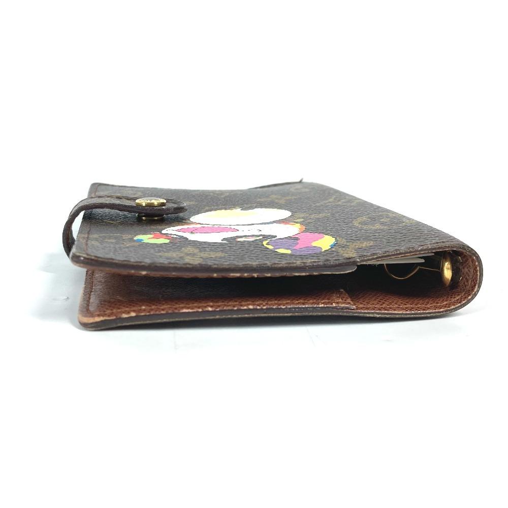 Louis Vuitton R20011 Монограмма панда AgendaPM Такаси Мураками Обложка для блокнота