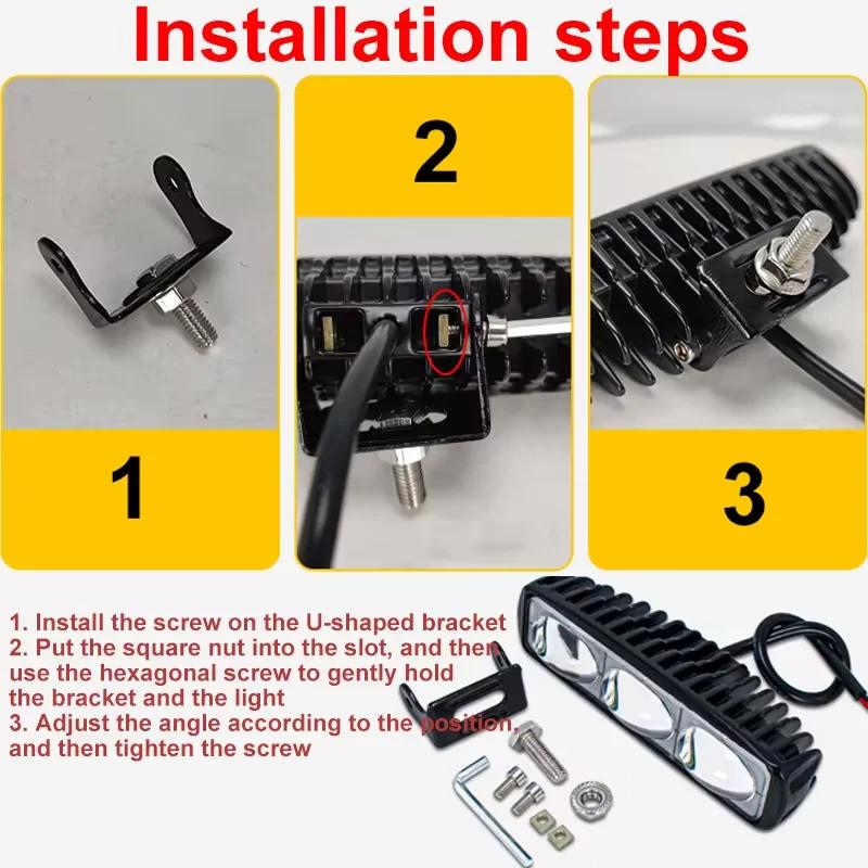 Universal New Auper-Concentrated Forklift LED Straight Warning Light High-bright Red Light Safety Area Signal Light 12-24V