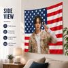 Тканое полотно K-Pop Идол с плоской печатью Флаг США Звезды Полосы Настенное украшение для комнаты подростка общежития гостиной Подарок фанату