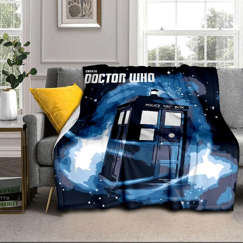 telephone booth Blanket Flannel Blanket for bed, sofa, Camping, Hiking, Picnic Essentials, gift for family Fan gifts