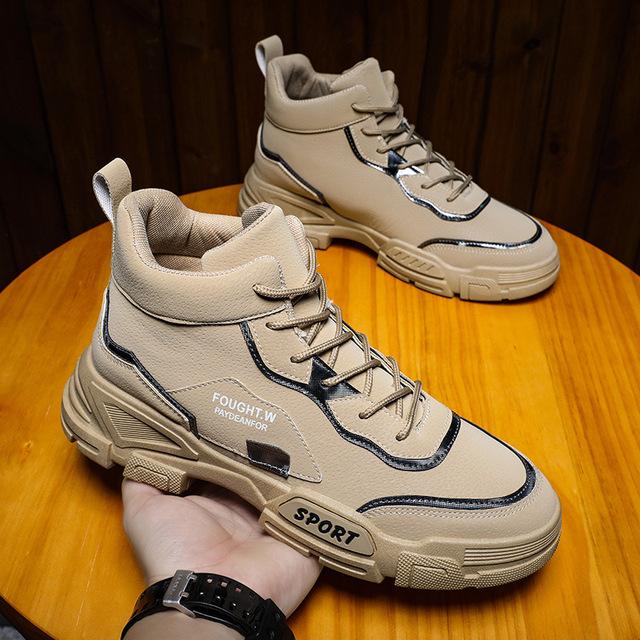 Британская обувь Martin Boots Men Autumn New Personality Trend Casual Boots High-Top Tooling Winter Shoes Tide Platform Boots