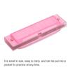 PATIKIL Clear Variety Translucent Harmonica 10 Holes Pink ABS Harp Mouth With PVC Box Musical Instrument Beginner Adult Education 2 Pieces