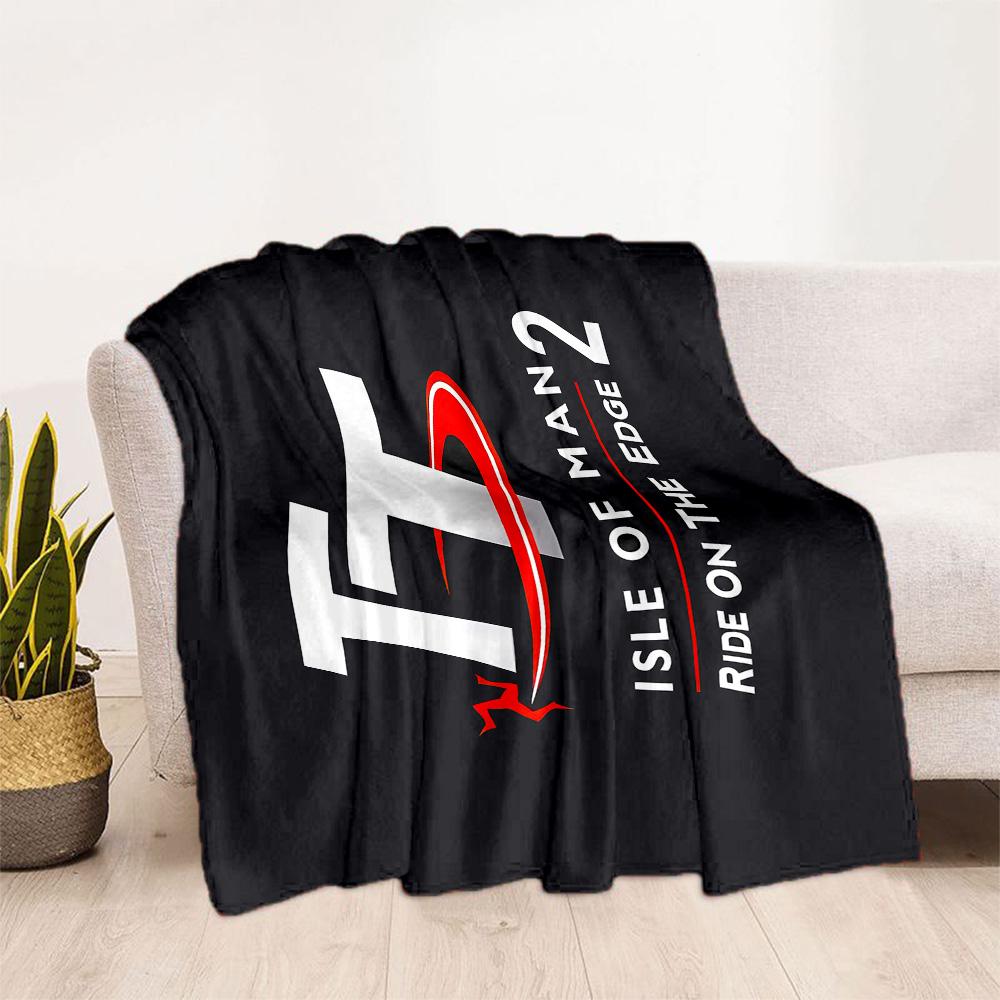 Isle Man Tt Race Blanket Warmthful Decor Perfect for Chair Bed Bedding All-Season Use Stylish Decor Birthday Christmas Gift Blanket