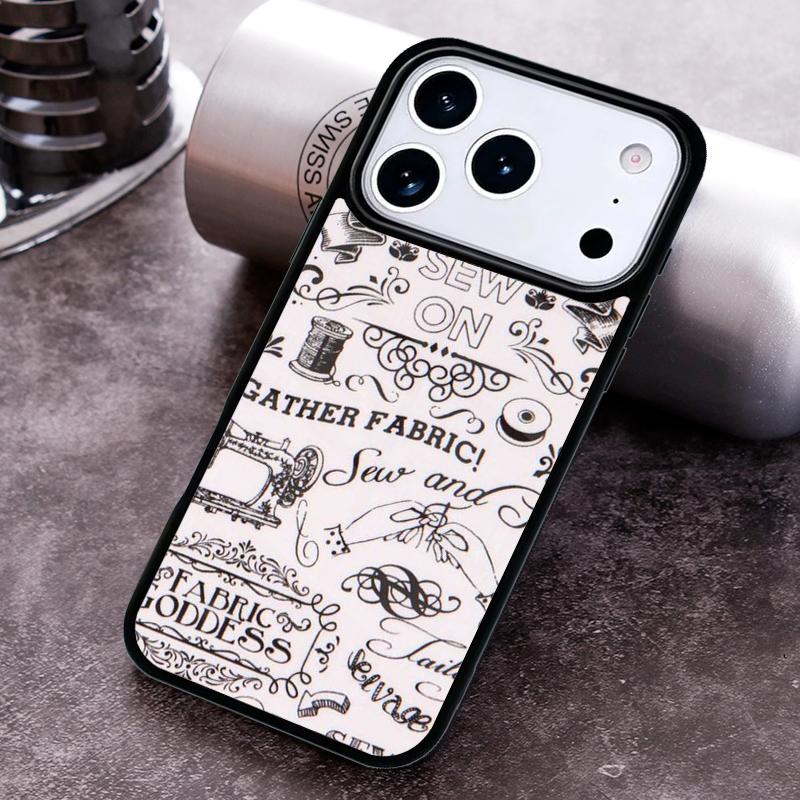 Чехол для телефона с принтом швейной машинки для iPhone 17, 16e, 15, 14, 13, 12, 11, Mini, Pro, MAX, мягкий силиконовый чехол