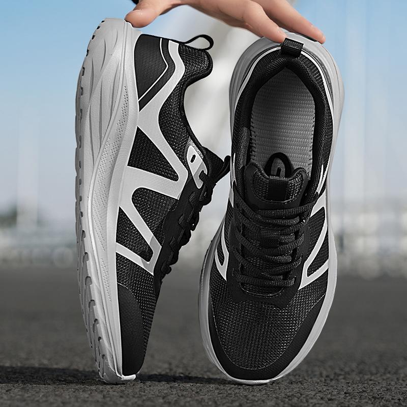 Men’s Sports Shoes Running Sneakers Students Over Sized Jogging Shoes Lightweight Khaki Walking Shoes