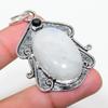 Rainbow Moonstone, Spinel 925 Sterling Silver Jewelry Pendant 2.36" Y2h36