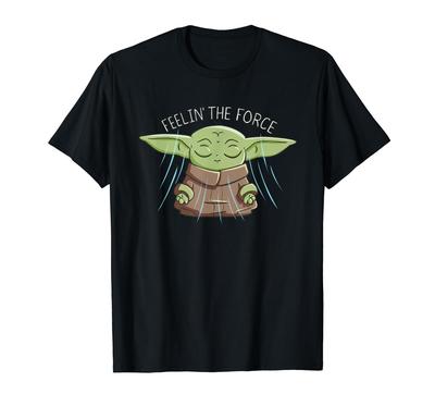 STAR WARS Мандалорец Ребенок Чувствующий Силу Футболка