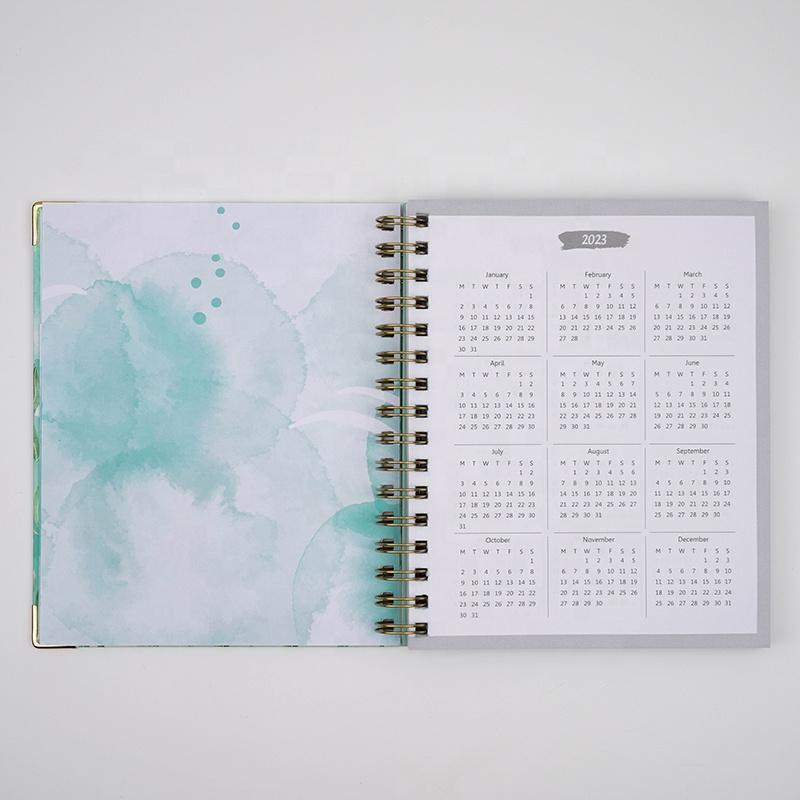 AP 2025 Custom Printing Hardcover Teacher Plan Spiral Monthly Lesson Schedule Notebook Agenda Planner