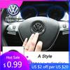 Для VW Volkswagen Jetta MK5 Golf 3D ABS Полый Накладка-эмблема на центр руля автомобиля для Volkswagen Passat MK6 MK7 CC Pol