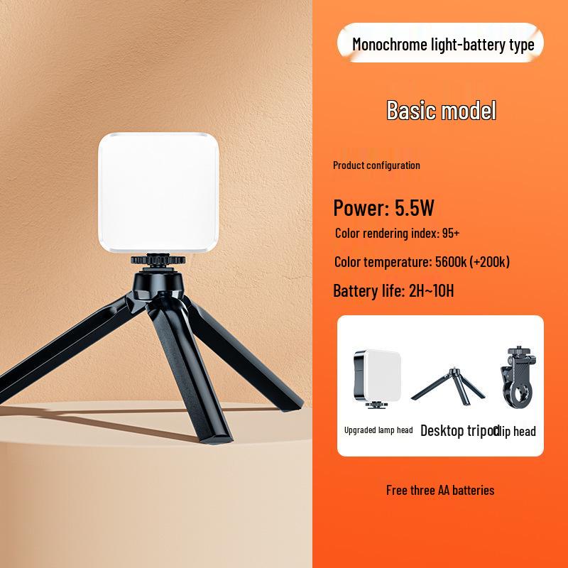 Портативный светодиодный заполняющий свет для селфи для телефона и камеры