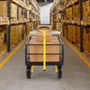 VEVOR Steel Garden Cart, 635 kg Heavy Duty Pullable Garden Wagon Yard Cart