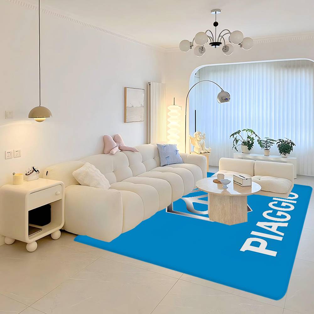 P-Piaggio Logo Floor Carpet Nordic Style Home Doormat Bathroom-Toilet Mats Bedroom Hotel Decor Mat