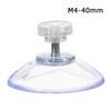5pcs 30/40/50MM Mushroom Head Clear Suction Cups Knurled Nut Strong Vacuum Suckers PVC Kitchen Bathroom Window Wall Car Hooks