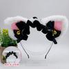Ruffles Lace Cat Ear Headband Bell Accents Anime Hair Hoops Maid Hairband  Masquerade Event